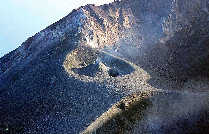 Photo:  stromboli crater